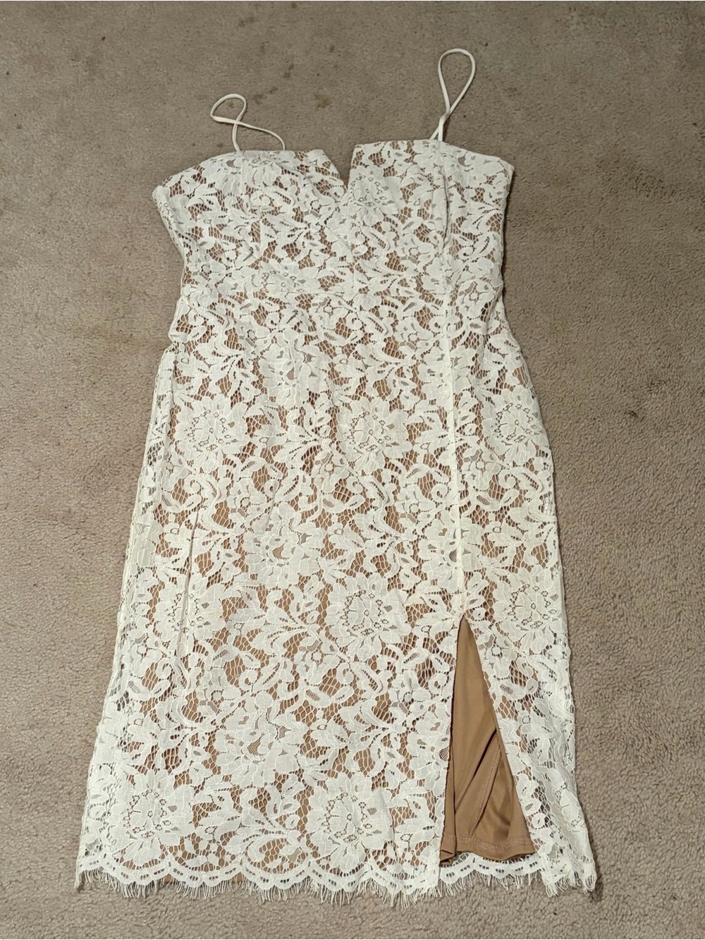 Lulus Amazing Allure White Crochet Lace Bodycon Midi Dress